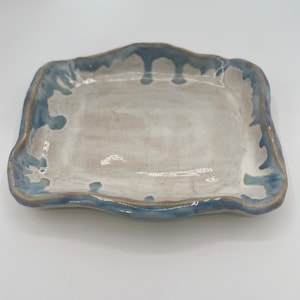 Handmade Ceramic Dish, Pottery Party Dish, Pottery Platter, Small Side Dish