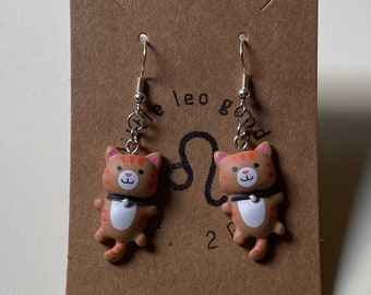 Purr-fect Cat Dangle Earrings