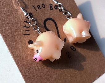 Itty Bitty Piggy Dangle Earrings