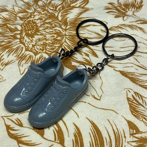 Large Doll Gray Sneaker Keychain