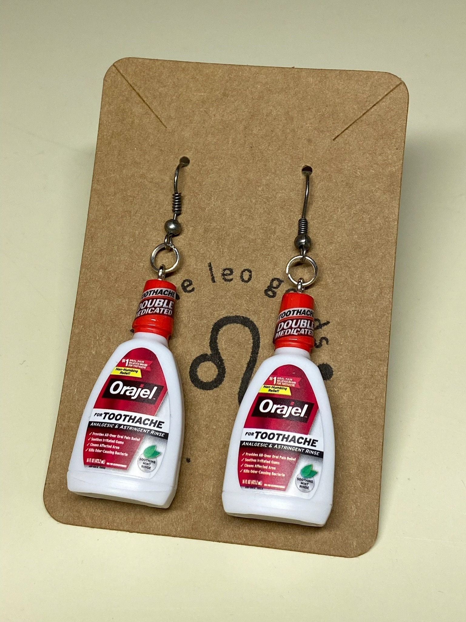 Orajel Mouthwash Mini Brands Earrings - Etsy