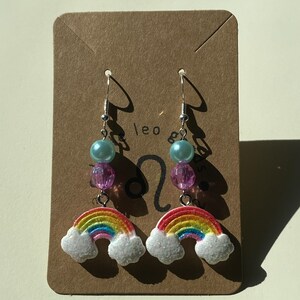 Glitter & Rainbows Dangle Earrings