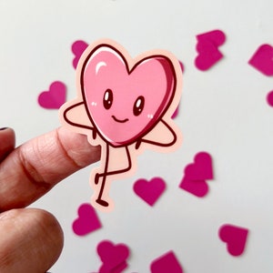 Valentinstag Rosa Aufkleber Bogen - Planer Aufkleber, Aufkleber für Studenten, Aufkleber für Lehrer oder süße Aufkleber - Kawaii Themed Lehrer Geschenke