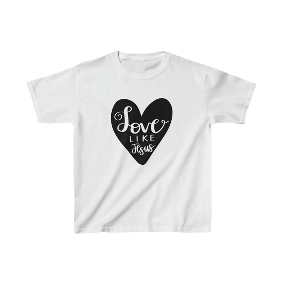 Kids Heavy Cotton Tee, Love Like Jesus T-shirt