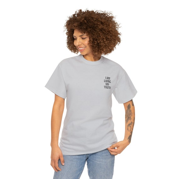 Unisex Heavy Cotton Tee, T-Shirt, Living My Truth T-Shirt