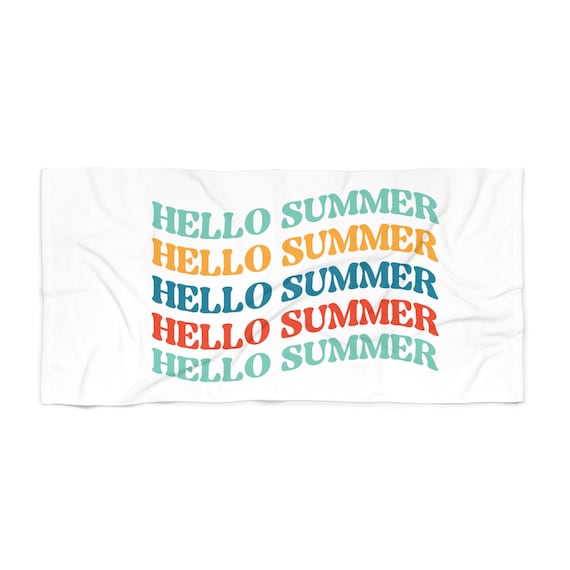 Beach Towel, Hello Summer