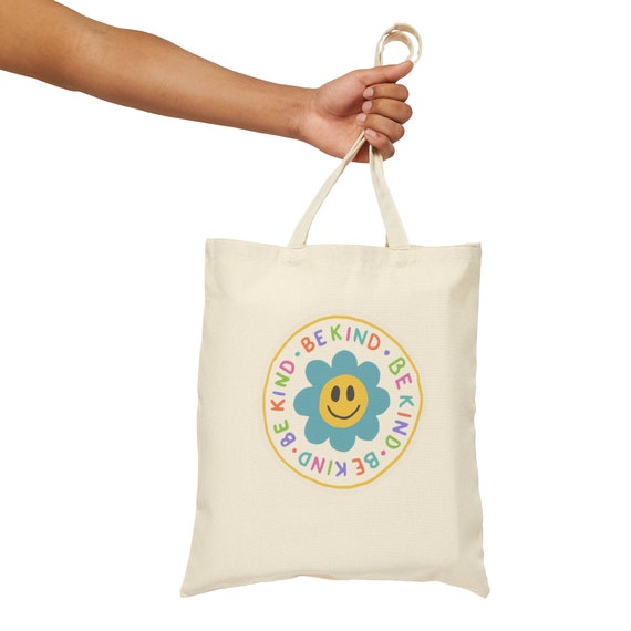 Cotton Canvas Tote Bag, Be Kind