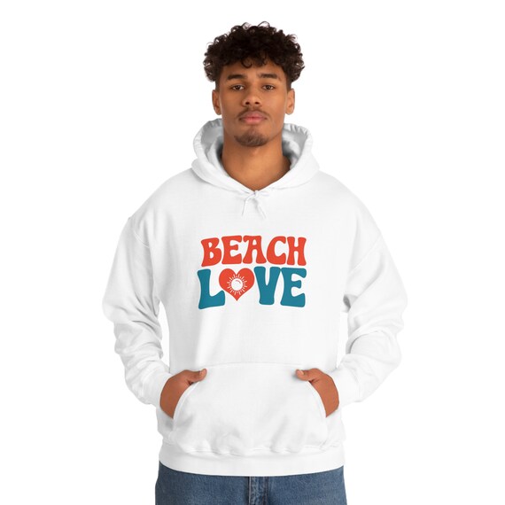Unisex Hooded Sweatshirt, Beach Love