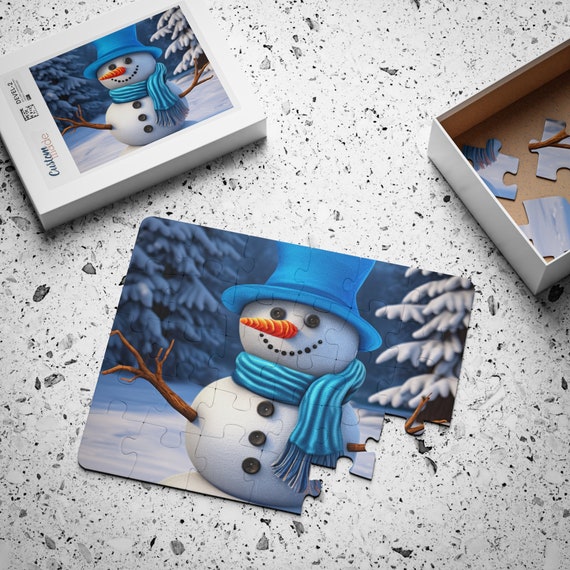 Kids' Puzzle, 30-Piece, Snowman Puzzle for kids, Christmas Puzzle for kids
