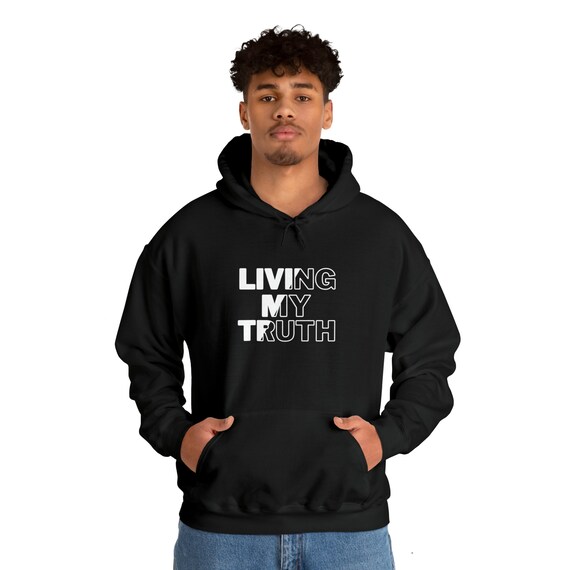 Unisex Heavy Blend™ Hooded Sweatshirt, Living My Truth Hoodie