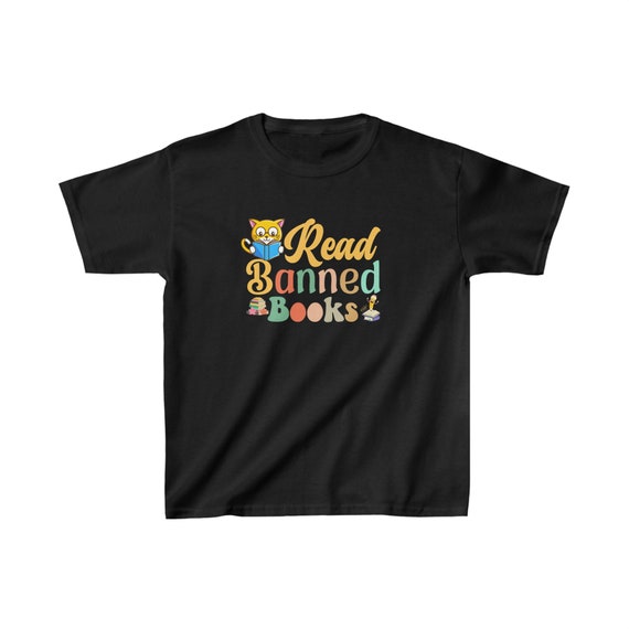 Kids Heavy Cotton Tee, I Read Banned Books T-shirt