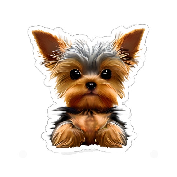 Yorkie Sticker, Yorkie Kiss-Cut Stickers