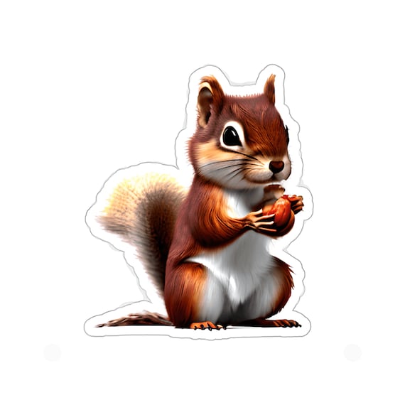Squirrel Sticker, Squirrel Kiss-Cut Stickers