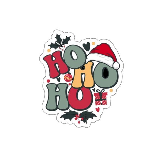 Kiss-Cut Stickers, christmas Sticker, Xmas Sticker, Holiday Sticker