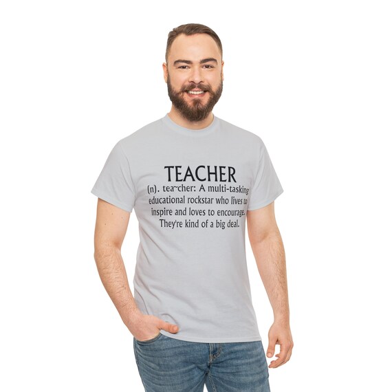 Unisex Heavy Cotton Tee, Teacher T-shirt