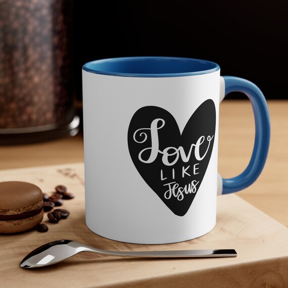 Accent Coffee Mug, 11oz, Love Like Jesus Mug