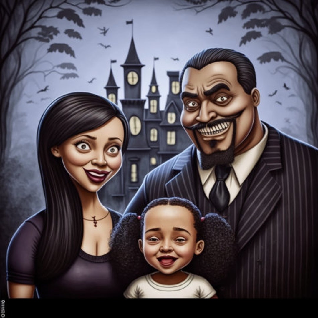 I Will Make a Family Addams Version of You and Your Family Digital Art ...