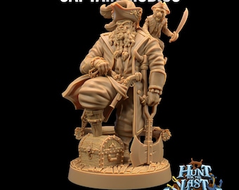 Captain Mobius - Orc Pirate Miniature
