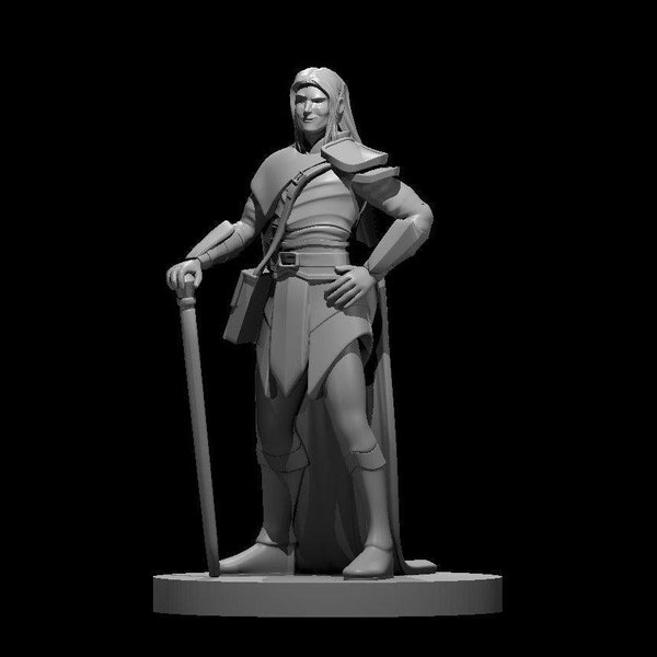 Human Male Transmuter Wizard Miniature