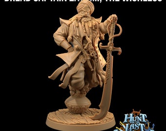 Dread Captain Zayyim, The Wishless - Genie Pirate Miniature