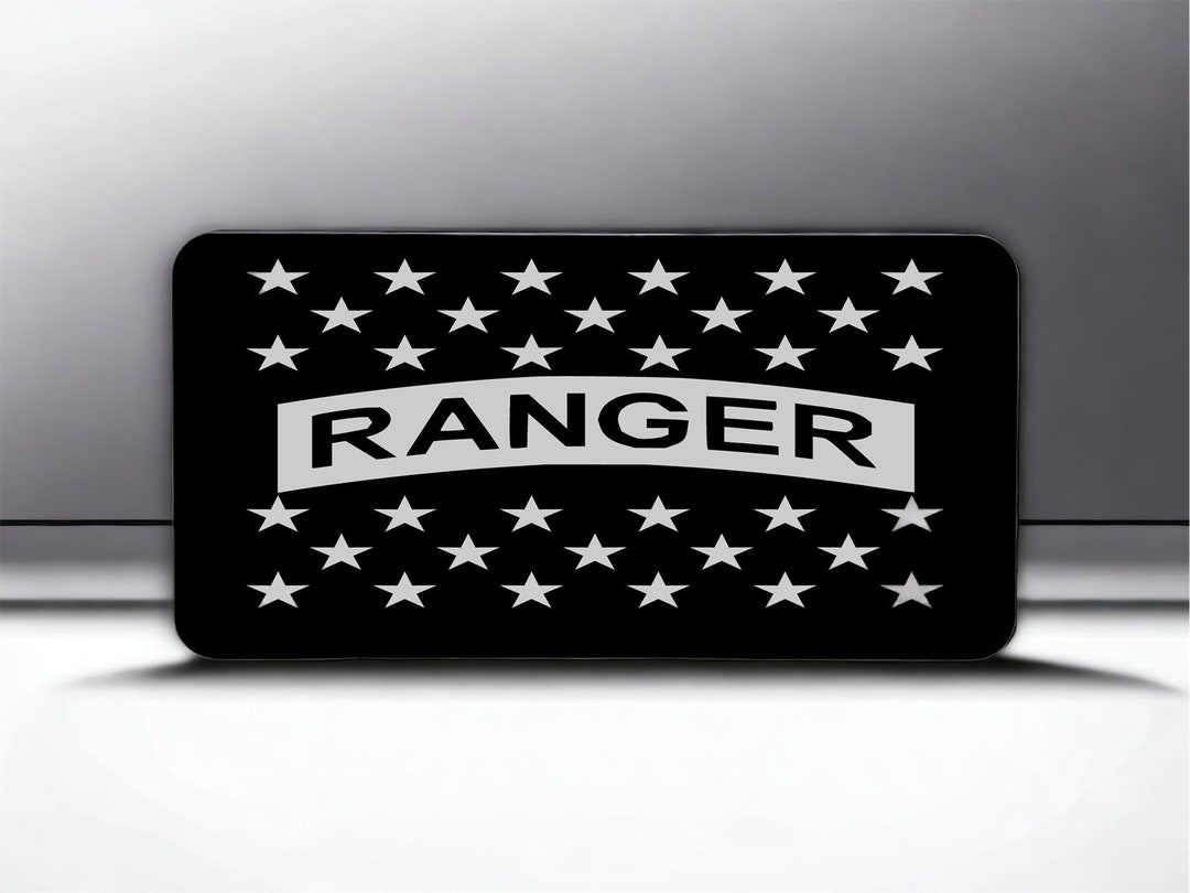 Army Ranger Aluminum Laser Engraved Front License Tag. Looks Great on ...