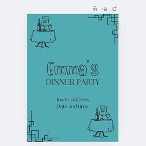 Dinner Party Invitation Template