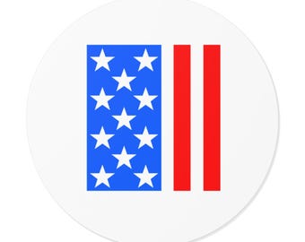 Pegatinas patrióticas, calcomanías del 4 de julio, pegatinas de la bandera de EE. UU., etiquetas del orgullo estadounidense, decoración del Día de la Independencia, pegatinas rojas, blancas y azules