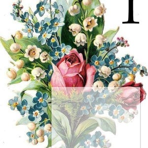 Applique in tela di cotone personalizzata, stile vittoriano, vintage, rosa, non ti scordar di me, giglio, toppe per cucito, trapuntatura, abbellimento, ago, punto croce