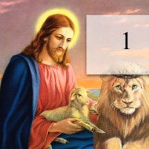 Personalized Fabric Panel Cotton Canvas Applique Victorian Vintage Jesus Lion Lamb Angel Sewing Quilting Patches Embellishment Needcraft