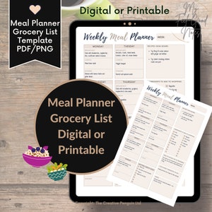 My Feel Good Notes, meal planner grocery list template pdf png goodnotes. Neutral Minimal Beige White. Printable Planner. Breakfast, Lunch, Dinner iPad. Tablet. Shopping List. Ingredients. Notes. Brainstorm. Weekly. Canned, frozen, pantry, drinks.