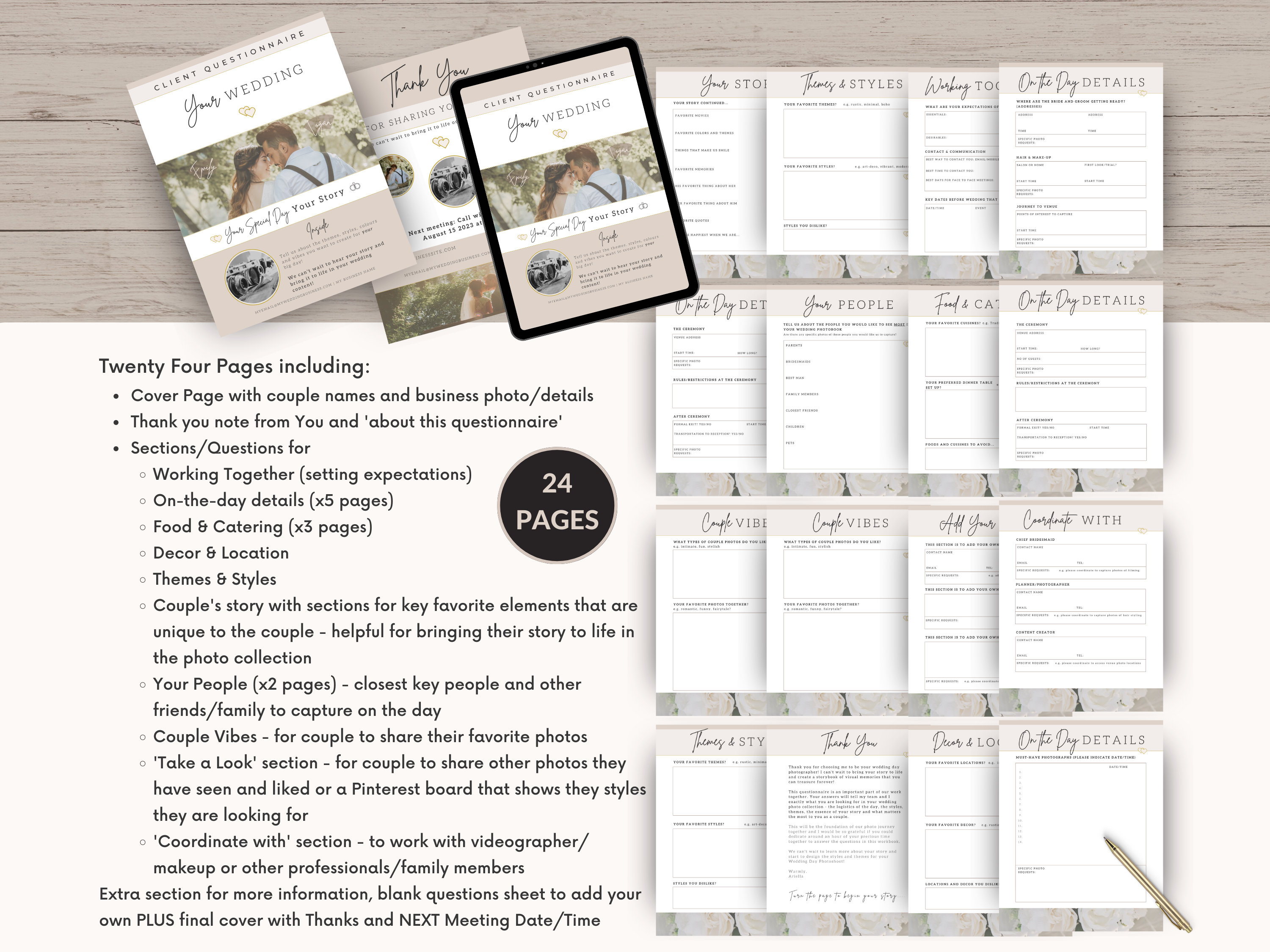 Wedding Planning Form