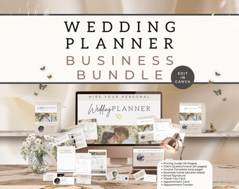 Wedding Planner Client Prices Packages, Questionnaire for Clients Photographer, Event Business Marketing BUNDLE, Onboarding Guide