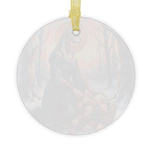Saint Elizabeth of Hungary Glass Ornament, Charity Saint Keepsake, Hospital Worker Gift image 3