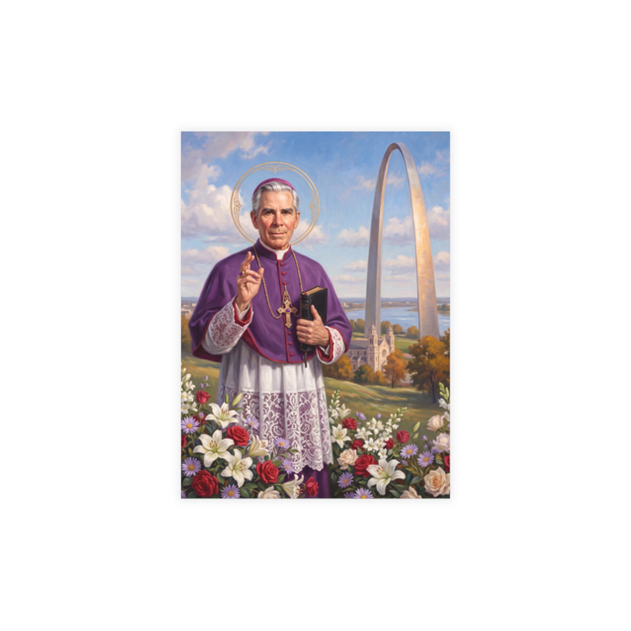 Blessed Fulton Sheen Postcards with Envelopes, Catholic Correspondence Gift for Priest or Seminarian