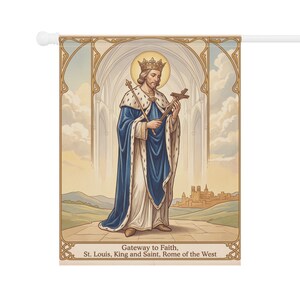 Saint Louis Skyline Garden Flag, Rome of the West Catholic Banner, Cathedral Outdoor Decor image 7