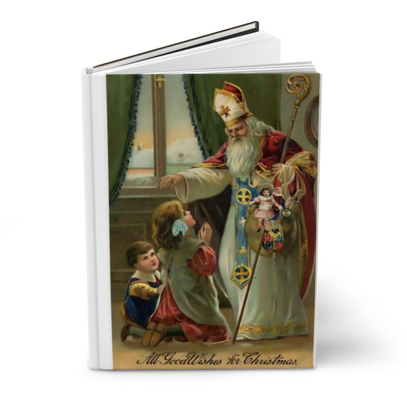 St. Nicholas Journal, Catholic Saint Notebook for Writing & Reflection, Confirmation Gift image 3