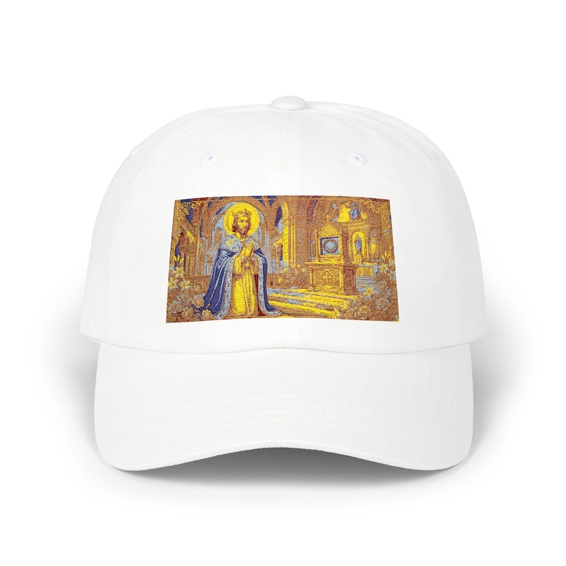 Saint Louis Dad Hat, Catholic Baseball Cap, Traditional Catholic Gift for Men image 1