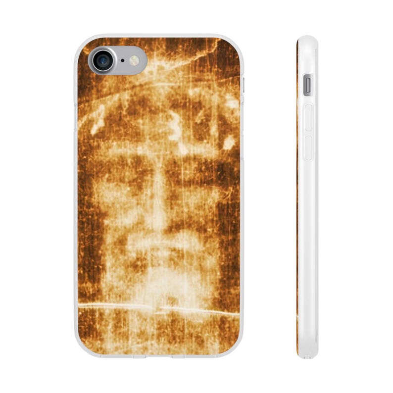 Shroud of Turin Phone Case, Holy Face of Jesus Catholic Gift, Flexi TPU iPhone Android Case for Dad or Pastor image 7