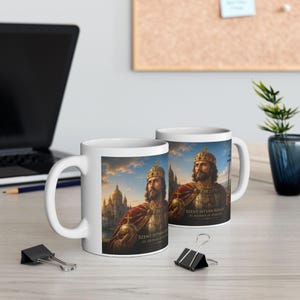 St. Stephen of Hungary Mug, Catholic Coffee Cup, Patron Saint Gift for Hungarian Catholic image 10