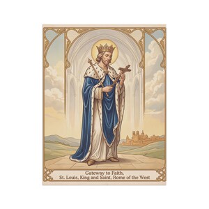 Saint Louis Skyline Garden Flag, Rome of the West Catholic Banner, Cathedral Outdoor Decor image 8