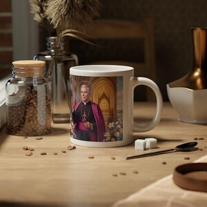 Blessed Fulton Sheen Jumbo Mug, Large Catholic Coffee Cup, Archbishop Evangelization Gift image 5