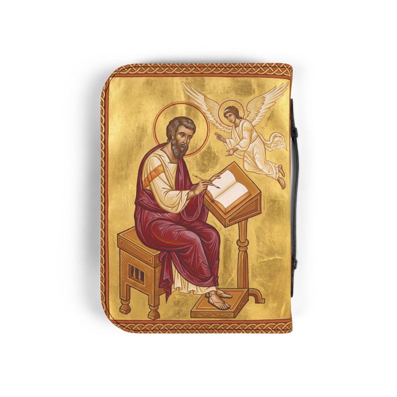 Saint Matthew Bible Cover, Catholic Devotional Gift for Daily Scripture image 12