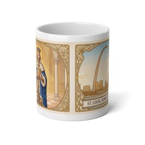 Gateway Arch Catholic Jumbo Mug, St. Louis Faith Gift image 2