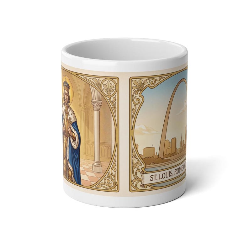 Gateway Arch Catholic Jumbo Mug, St. Louis Faith Gift image 2