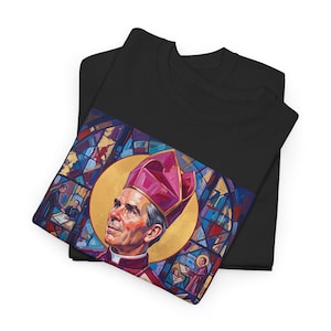 Blessed Fulton Sheen Catholic Shirt, Archbishop Evangelization Gift for Men or Women image 12