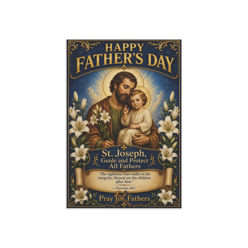 Drapeau de jardin Saint Joseph, cadeau pour la fête des pères catholique, bannière de dévotion extérieure pour la maison catholique image 4
