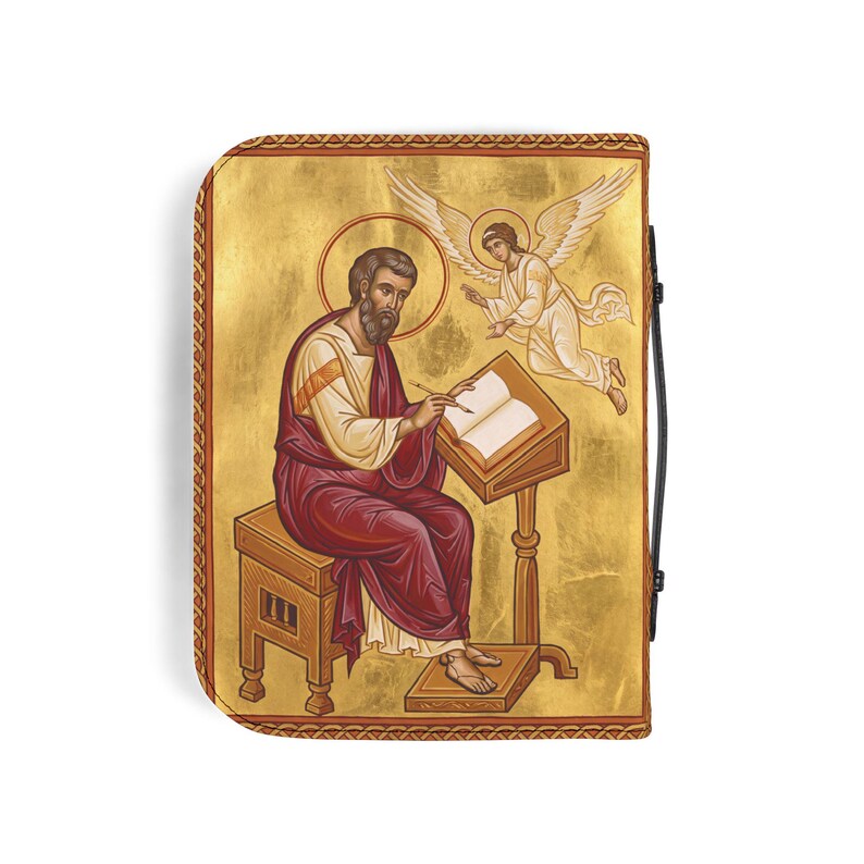 Saint Matthew Bible Cover, Catholic Devotional Gift for Daily Scripture image 17