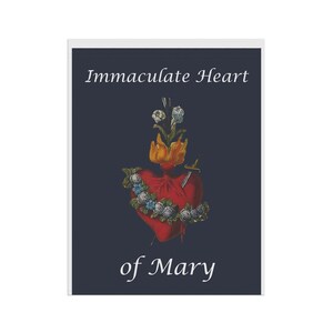 Immaculate Heart of Mary Garden Flag, Catholic Outdoor Banner, Marian Gift for Mom, Prayer Garden or Catholic Home image 8