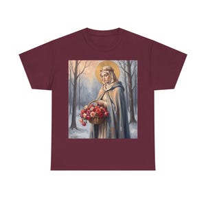 Camiseta de Santa Isabel de Hungría, regalo para trabajadores de hospitales, camiseta solidaria de la santa. imagen 11