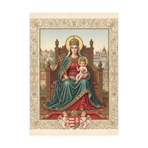 Our Lady of Hungary Note Cards, Marian Devotional Prayer Cards, Catholic Stationery image 14